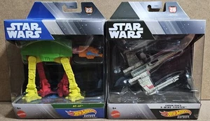 Hot Wheels Star Wars Starships Select AT-AT Prototype & Carson Teva X-Wing - Picture 1 of 6