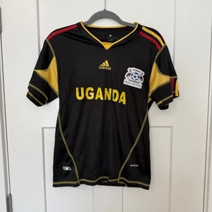 ADIDAS UGANDA FUFA National Team Cranes Soccer Jersey Yellow Shirt Men’s Medium - Picture 1 of 3