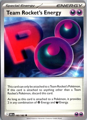 Team Rocket's Energy Uncommon SV10: Destined Rivals 182/182 NM - Image 1 of 2