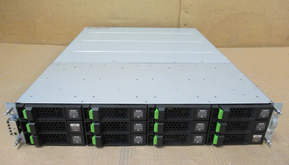 Fujitsu ETERNUS CS800 S4 Base Shelf 2x 8GB Controller 12 x 3.5" SAS Bay 2x PSU - Image 1 of 3