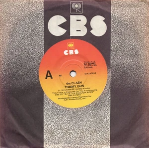 The Clash  TOMMY GUN Australian ORIGINAL 1978 CBS Records RARE 7" SINGLE - Picture 1 of 2