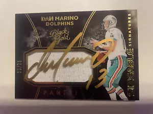 Camisetas Panini 2016 negras doradas Dan Marino considerables #5 Dolphins #25/25 - Imagen 1 de 2