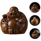 Lachender Buddha aus Holz - Fengshui-Ornament für Zuhause, Büro und Teehaus