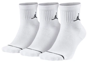 NUEVO CON ETIQUETAS JORDAN Everyday MAX Calcetines al tobillo para hombre Talla 8-12 L Blanco (3 pares) - Imagen 1 de 1