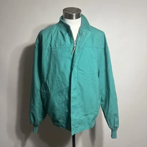 Teal Vintage LA PAZ By CATALINA Full Zip 60s 70 Bomber Windbreaker Men’s XL USA - Picture 1 of 13