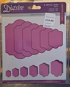 Crafters Companion Card Base Dies - Ruth DS - 6 Stanzen - Bild 1 von 2