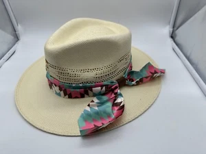 NEW ONE CHARLIE 1 HORSE "HISSY FIT " STRAW HAT NATURAL 3" BRIM 4" CROWN - Picture 1 of 6