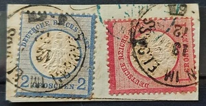 BRIEFMARKEN DEUTSCHLAND REICH POSTGESCHICHTE SCHÖNES LOT AK/15 - Bild 1 von 2