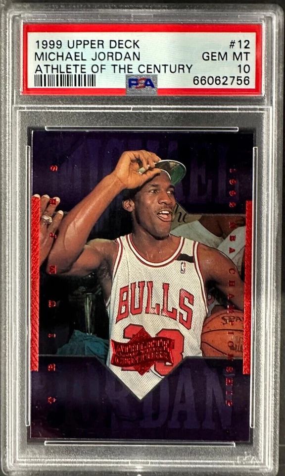 1999 Michael Jordan UD  PSA 10  POP 2 ATHLETE OF THE CENTURY - Image 1 of 1
