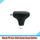 Black PU+ Carbon Steel Gear Shift Knob Shifter For Automatic Transmission Car