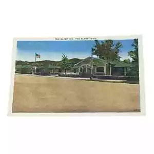 Tarjeta postal Ten Sleep Inn Ten Sleep Wyoming tarjeta publicitaria de colección B203 - Imagen 1 de 2