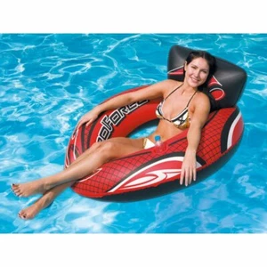 Wasserspaß Chillsessel Pool großer Schwimmring / Sessel mit Lehne 119 cm - Bild 1 von 2