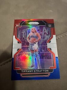 2022 PANINI WWE PRIZM TIFFANY STRATTON RED WHITE BLUE PRIZM ROOKIE CARD 