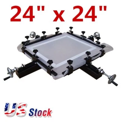 24" x 24" Manual Silk Screen Stretching Machine High Precise Screen Printing USA - Image 1 of 4