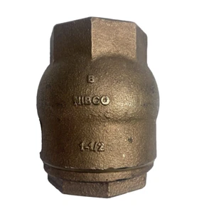 NIBCO S-480 1-1/2" SOLDER BRASS RING CHECK VALVE 250 CWP - Picture 1 of 6