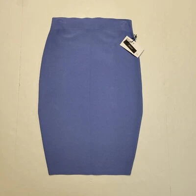 $198 Nueva Falda Bailey 44 Azul Periwinkle Poli-Ci Para Mujer MEDIANA Mezcla Rayón Nueva Con Etiquetas Foto 1 de 4