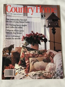Country Home Magazine August 1989 - Long Island Barn, Fly Fishing, Crafts - Picture 1 of 6