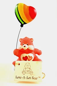 80’s Vintage Care Bears Love-A-Lot Bear #53237 American Greetings Ceramic Figure - Picture 1 of 7