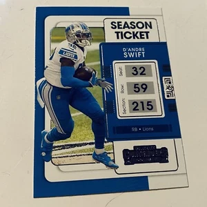 2021 Panini Contenders - D'Andre Swift #32 - Football Trading Card - Picture 1 of 2