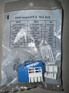C UL US LISTED KJ8 CAT. 6 Keystone JACK [1R72] E157358 NEW SEALED  Set Of 13 - Picture 1 of 3