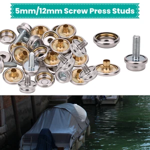 Screw Snap Fasteners Press Studs Stainless Steel for Tents Tarpaulin Boat Cover - Picture 1 of 15