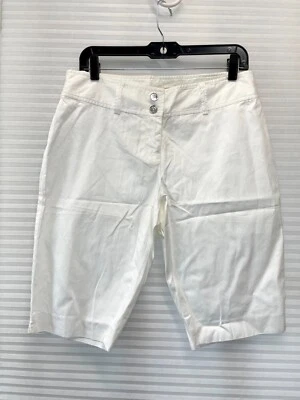 Bermuda Michael Kors feminina branca 100% algodão tamanho 8 - Imagem 1 de 4
