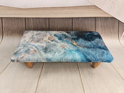 Stylish stool Step stool for bed Kitchen helper Comfy ladder Foot rest pouf - Image 1 of 4