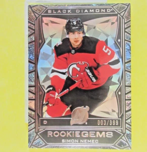 SIMON NEMEC 2023-24 ROOKIE GEMS 003/399 Black Diamond #RG-SN NJ Devils - Picture 1 of 9