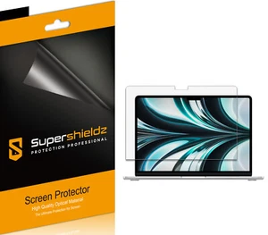 3X Supershieldz Displayschutzfolie Klar für MacBook Air 13,6" (2022-2025) - Bild 1 von 2
