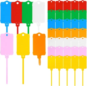 Plastic Shipping Tags1.46" x 2.48" Waterproof Labels Writable Hanging 70 PCS - Picture 1 of 11