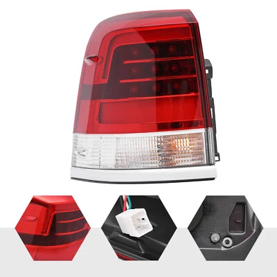 Left LED Tail Light Driver Side Tail Lamp For 16-18 Toyota Land Cruiser FJ200 Foto 1 de 4