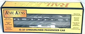Rail King #6021 New York Central Streamlined Passenger Car #10510 O-Scale NIB - Picture 1 of 3