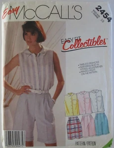 McCall's Easy Sewing Pattern #2454, Size 18, Misses' Shirt and Shorts - Picture 1 of 2