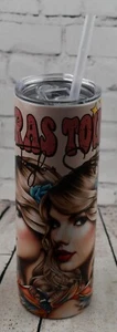 Taylor Swift Eras Tour Tumbler with Straw - VG - Picture 1 of 4