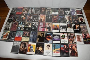 CASSETTES VINTAGE LOT OF 56- 80'S/90'S ROCK  POP- NKOB STP ZZ TOP PEARL (YGF38) - Picture 1 of 4
