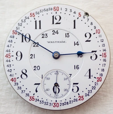 ANTIQUE 16s WALTHAM CRESCENT STREET 21 JEWEL 21J OPEN FACE POCKET WATCH MOVEMENT - Image 1 of 2