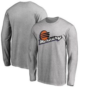 Men's Heathered Gray Phoenix Mercury Primary Logo Long Sleeve T-Shirt - Picture 1 of 3