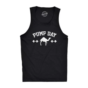 Camiseta sin mangas para hombre Pump Day divertida camel joroba día entrenamiento fitness - Imagen 1 de 7