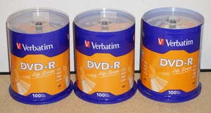300 Verbatim Life Series 16X DVD-R DVDR 4,7GB Markenlogo 3x 100er Pack - Bild 1 von 2