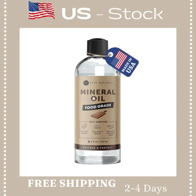 Aceite mineral para tabla de cortar madera, bloque de carnicero y cuchillo. Mineral de grado alimenticio Foto 1 de 4