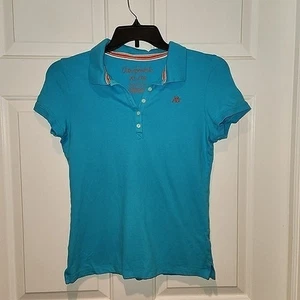 Juniors sz XL Blue Polo Short Sleeved Shirt by Aeropostale - Picture 1 of 5