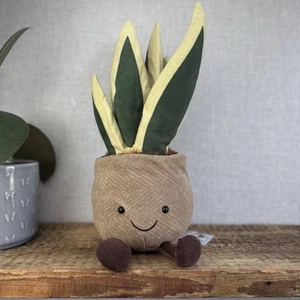 Jellycat Amuseable Snake Plant - Large Potted Plant Plush Beanie Retired 16” - Picture 1 of 11