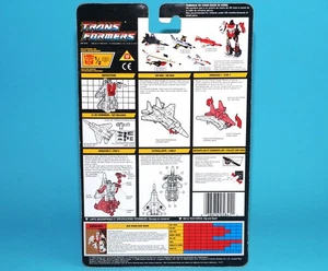 TRANSFORMERS G1 CLASSIC AERIALBOT AIR RAID TECH SPECS FILE CARD CARDBACK CANA... - Picture 1 of 2