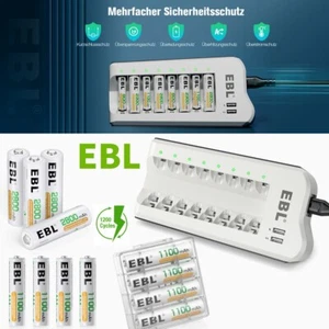 EBL Batterie Ladegerät 8 Slot Universal Batterie ladegerät für AA AAA Batterie - Bild 1 von 24
