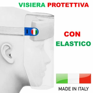 Visiera protettiva protezione parafiato schermo facciale PVC trasparente DC-4370 - Foto 1 di 5
