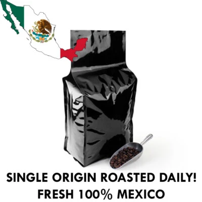 2, 5, 10 lb Organic MEXICO CHIAPAS ROASTED COFFEE WHOLE BEANS, GROUND - ARABICA - Image 1 of 4