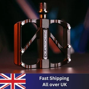 PROMEND Ultralight Carbon Titanium Bicycle Pedal MTB Road Bike Pedal 3 Bearings - Picture 1 of 10