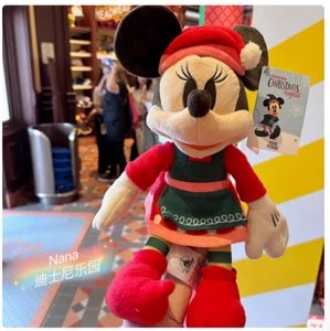 2024 Disney Parks Christmas Minnie Mouse Plush Doll 14inches - Picture 1 of 1
