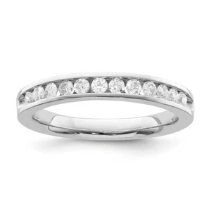 10kt White Gold Diamond Band Ring 1/3ct, I2 Clarity, Size 7 Holiday Gift - Picture 1 of 9