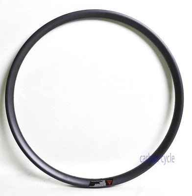 27.5er MTB Wheel Carbon Clincher Rim 35mm UD Matt 28h Tubeless Mountain - Image 1 of 4